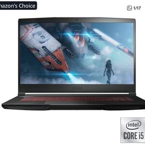 MSI Gaming Laptop with Red Accents